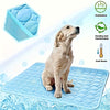 Dog Cooling Mat Cooling Pad For Pets Chilly Pad For Kennels, Crates, Cars, Indoor & Outdoor Ice Silk Mat Cooling Blanket Cushion Non-Toxic Breathable Sleep Bed Beach